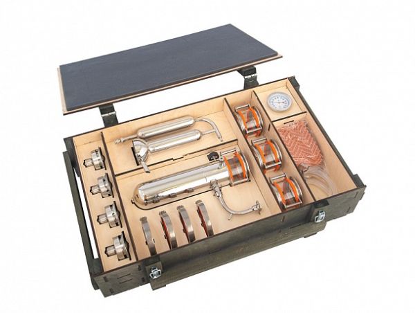 Подарочный Самогонный аппарат Миджет 3.0 на 25л. Доктор Губер с кейсом