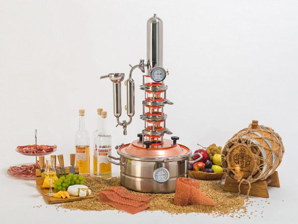 Универсальный самогонный аппарат Миджет 2.0 МЕДЬ, без куба