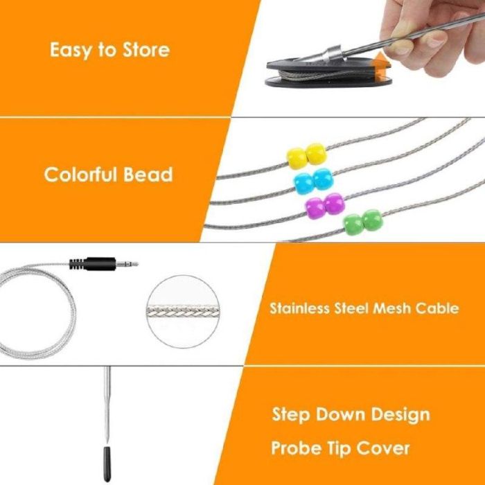 Силиконовые Термощупы для гриль термометра Cook Technic ( 2шт в комплекте )