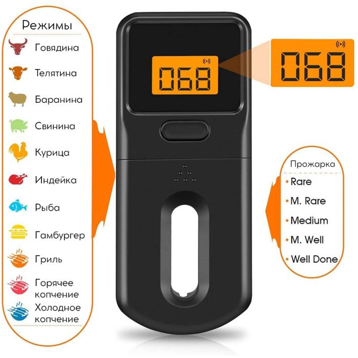 Беспроводной щуп термометр для мяса / сыра / гриль Cook Technic - Mini X3