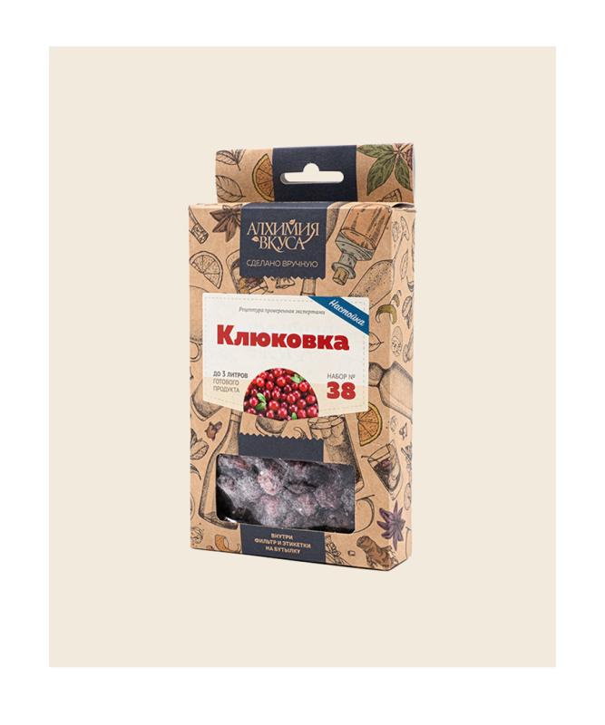 Набор Алхимия  № 38 для приготовления настойки "Клюковка", 51 г