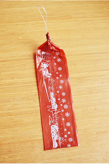 Карман - Фиброузный карман Новогодний "сани", 50 мм- 31см.