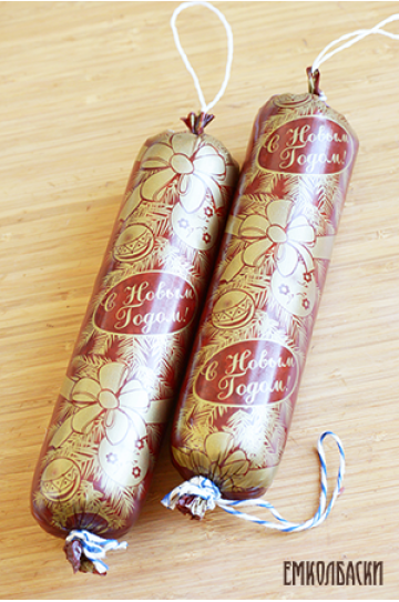 Карман - Фиброузный карман Новогодний "Шары", 50 мм- 31см.